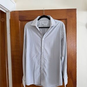 Mizzen+Main White and Blue Plaid Shirt